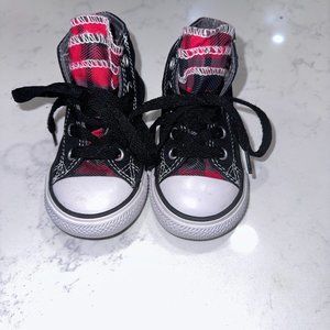 Children's Kids Converse High Top, Buffalo Check Size 6 - Southern Style